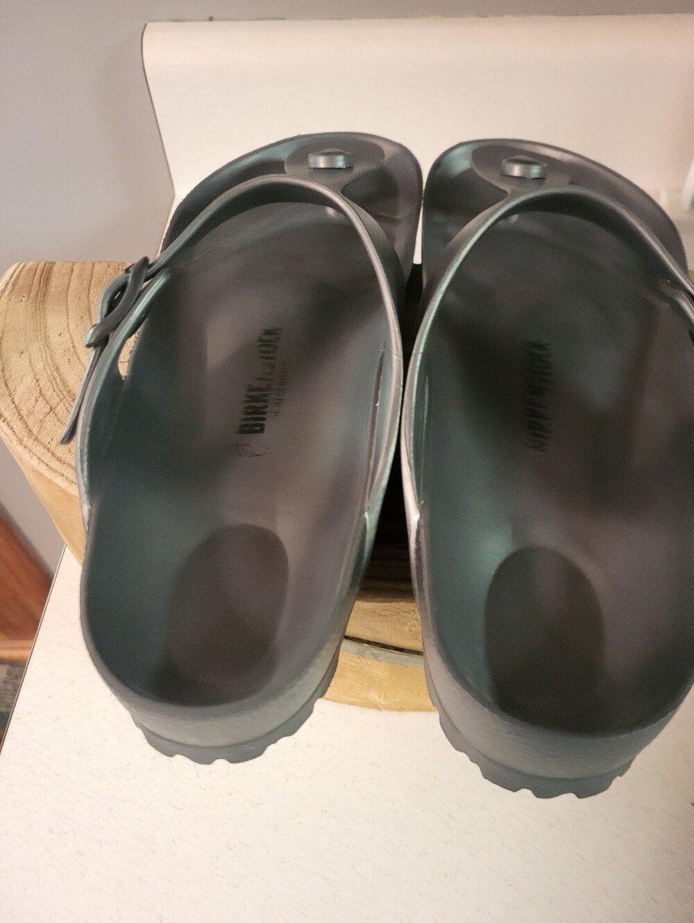 Birkenstock Gizeh EVA Sandals Metallic Anthracite Size EU 40 US 9 - Picture 4 of 7